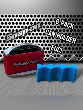 Snap-On Tools Red 6-Pack Can Carrier Cooler Tote w/ Ice Pack – EUC